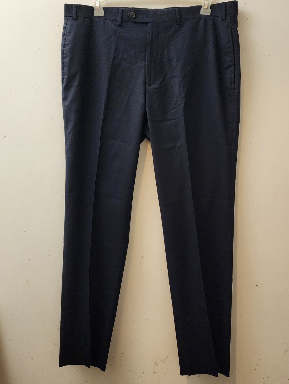 Lauren Ralph Lauren Mens 38x32 Black Flat Front Ultraflex Slacks
